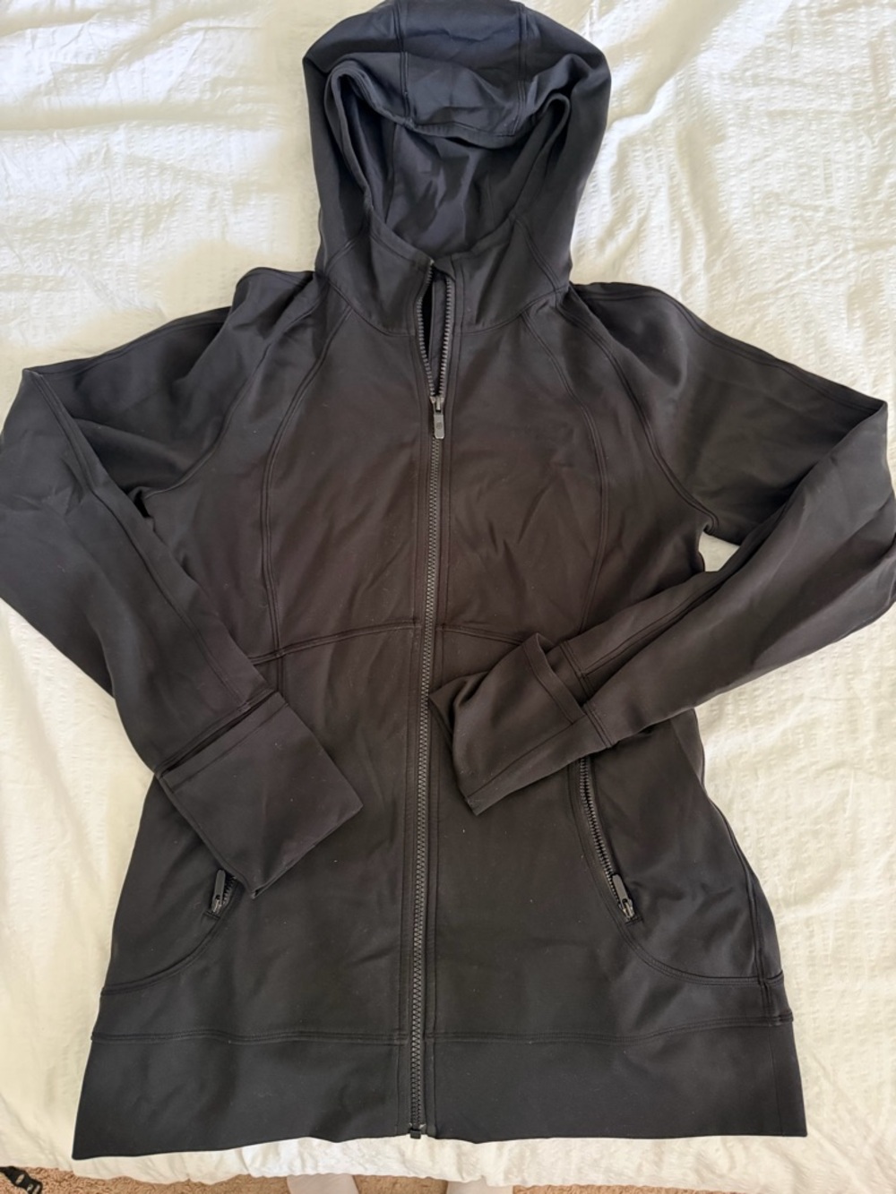 lululemon athletica Black Full-Zip Hooded DEFINE JACKET NULU
